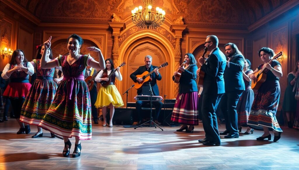 Armenian traditional dance and instruments performance